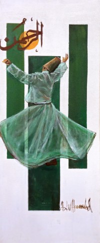 Abdul Hameed, 12 x 30 inch, Acrylic on Canvas, Figurative Painting, AC-ADHD-135